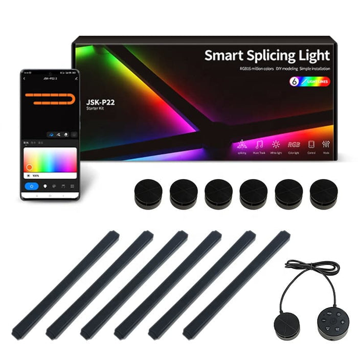 Glide Wall Lights, RGBIC LED Lights, Smart Gaming Lights RGB Light Bar, LED Wall Lights for Bedroom